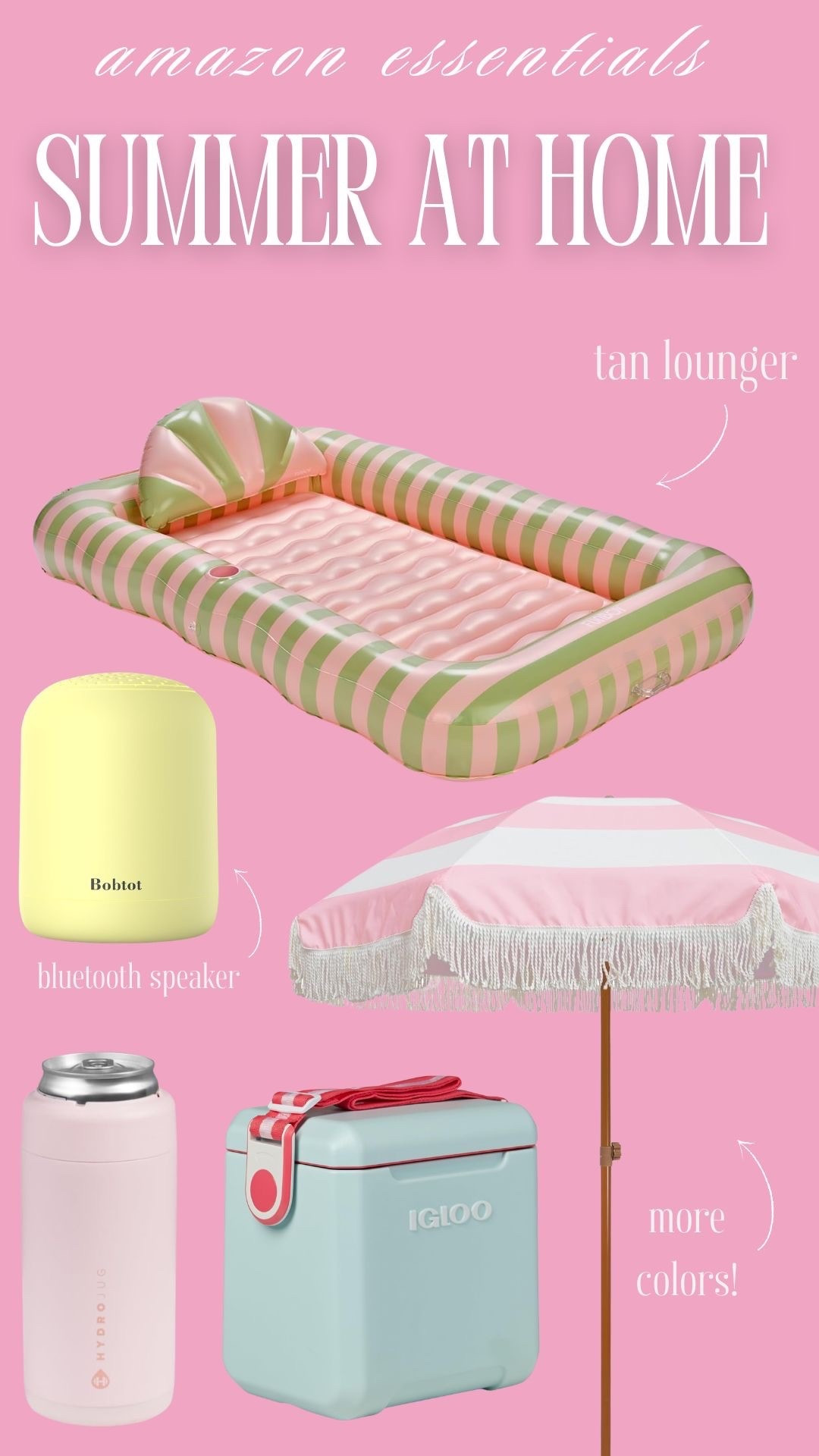 Summer must haves! Backyard or beach ☀️🕶️

Summer, summertime, tan, speaker, drink, pool, poolside, tan

#LTKSeasonal #LTKSwim #LTKTravel