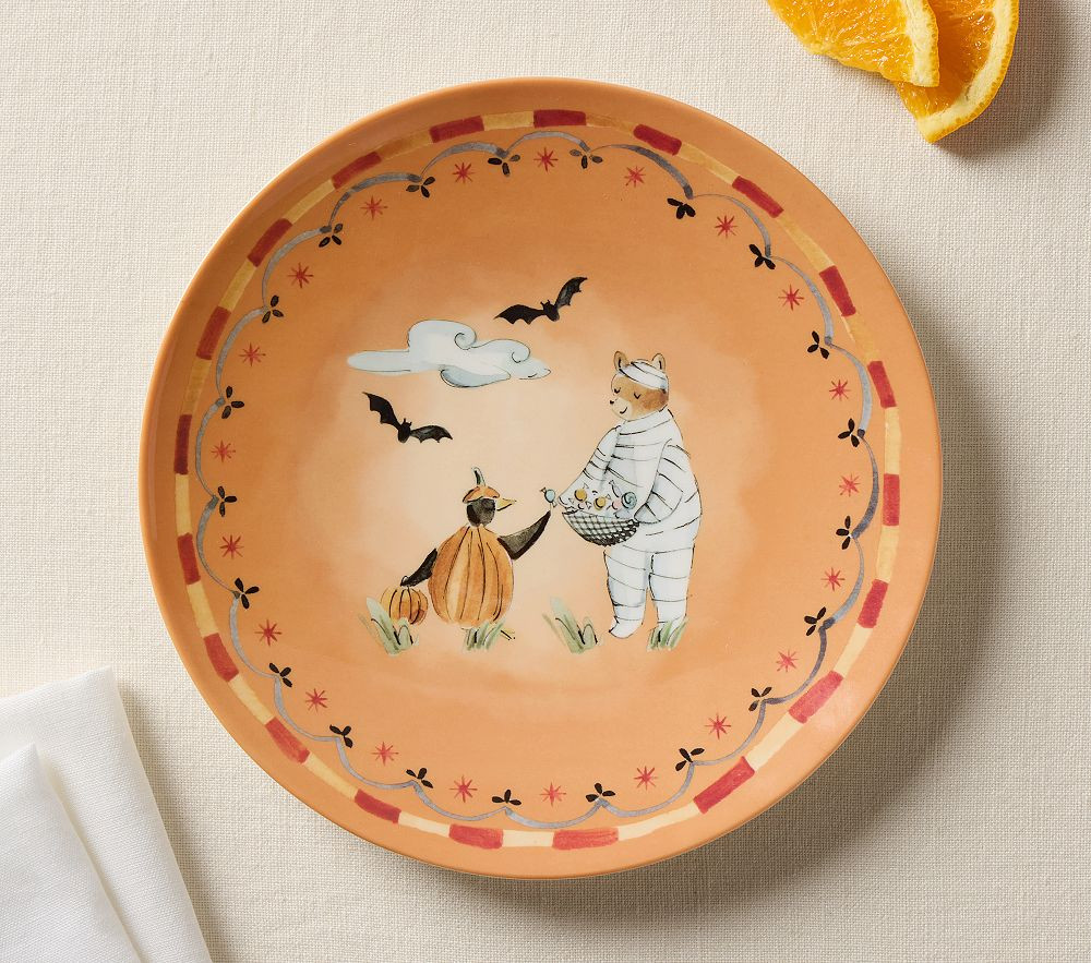 Riley Sheehey Halloween Melamine Plate | Pottery Barn Kids