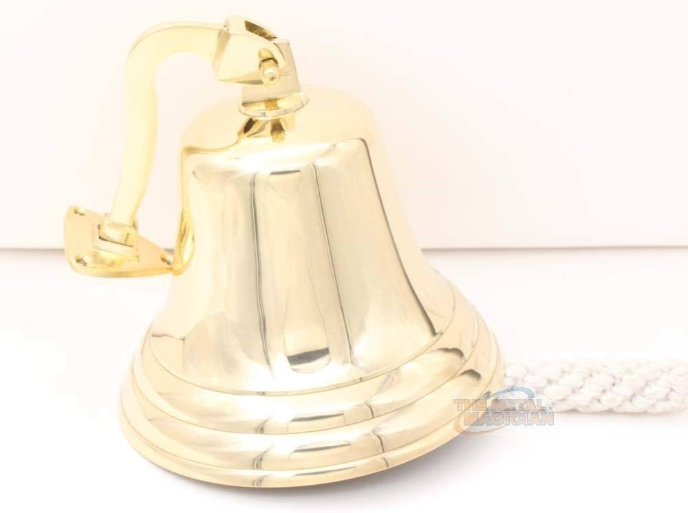 Solid Brass Wall Mounted Ship Hanging Bell for Reception, School, Outdoor,Indoor, Dinner & Chruch... | Amazon (CA)