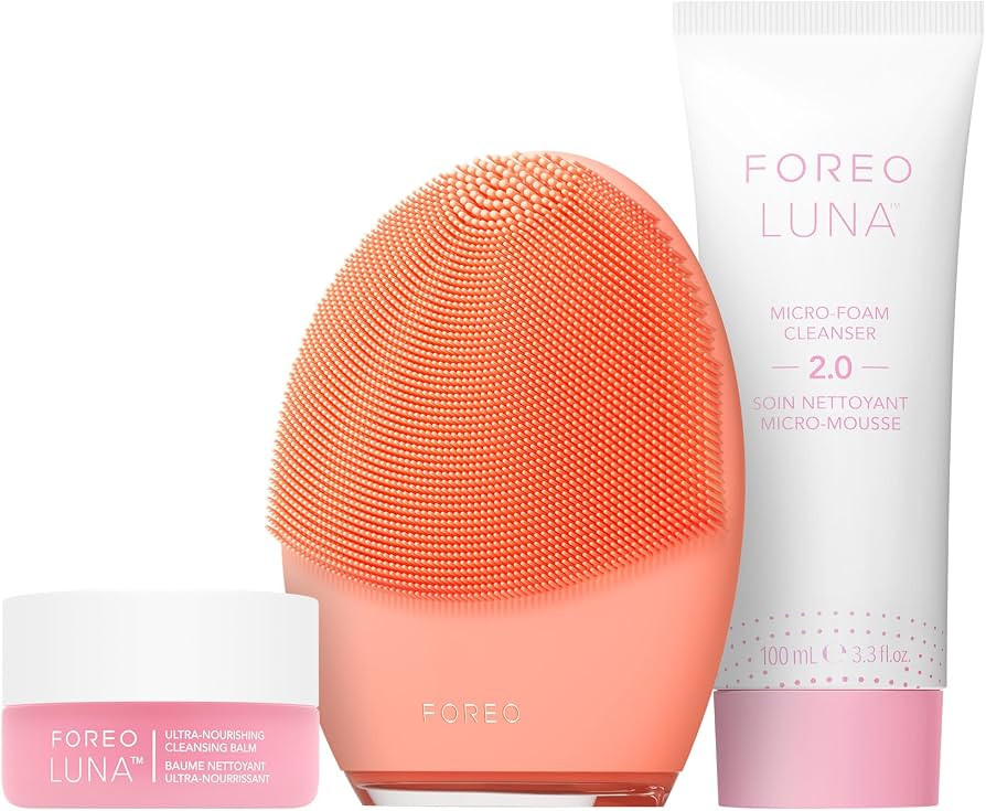FOREO Clean Balance LUNA 4 Bundle - Facial Cleansing Brush for Balanced Skin + LUNA Micro-Foam Fa... | Amazon (US)