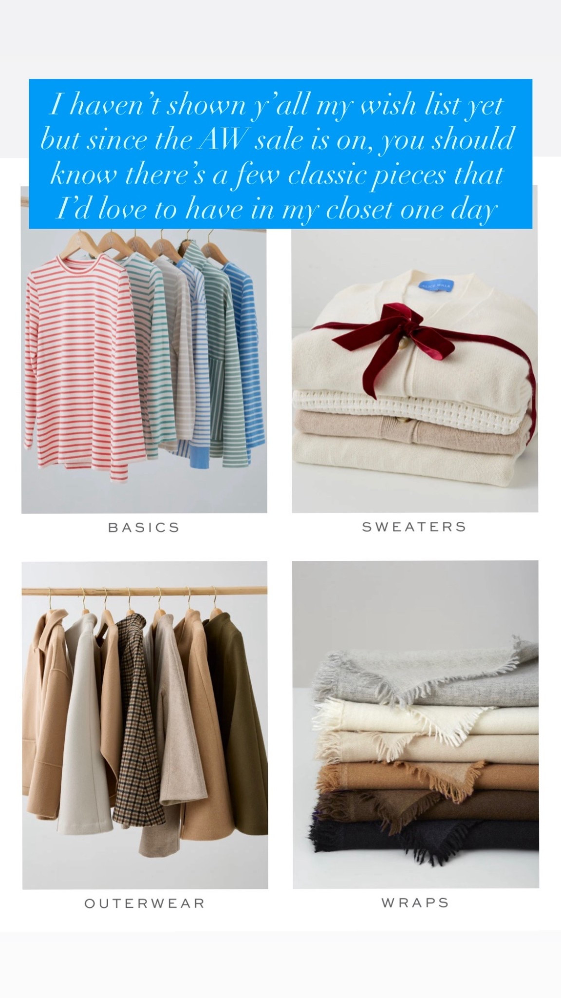 A few classic Alice Walk pieces on my wish list!
Code VIP2025 gets you 20% off!