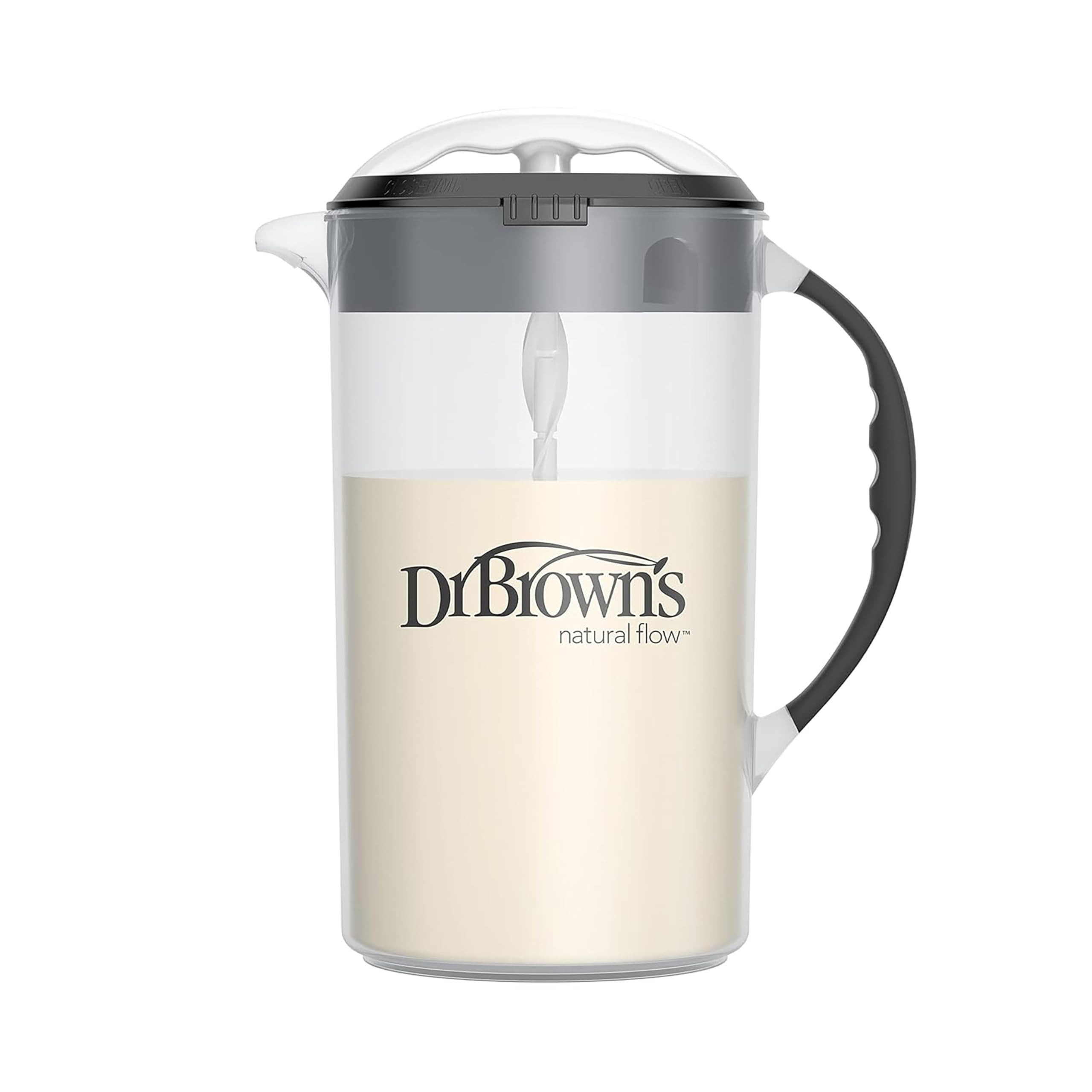Dr. Brown's Baby Formula Mixing Pitcher with Adjustable Stopper, Locking Lid & No Drip Spout, Bla... | Amazon (US)