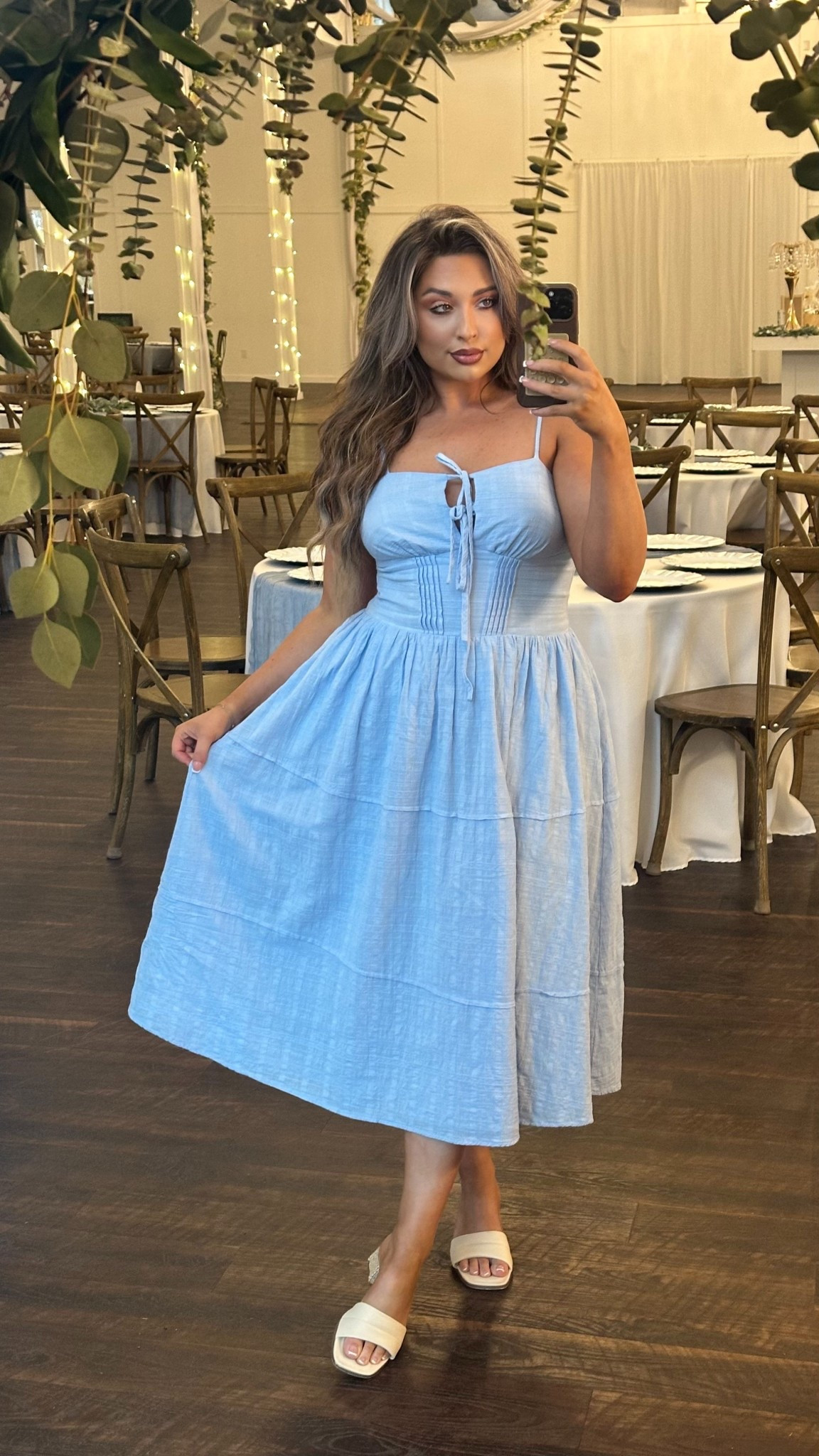 The cutest spring guest rehearsal wedding dress. Wearing a size large.

#LTKMidsize #LTKSpringSale #LTKootd
