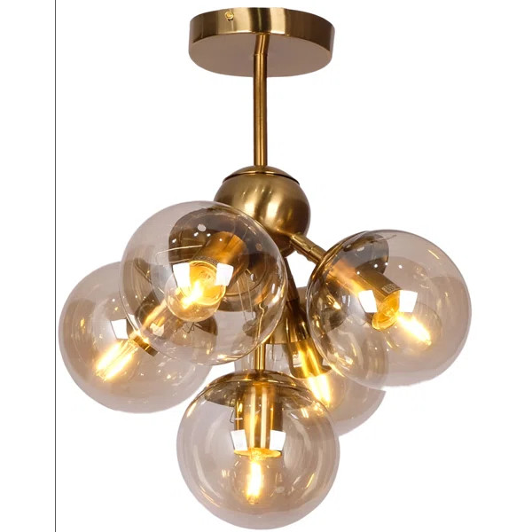 Glass Semi Flush Mount | Wayfair North America