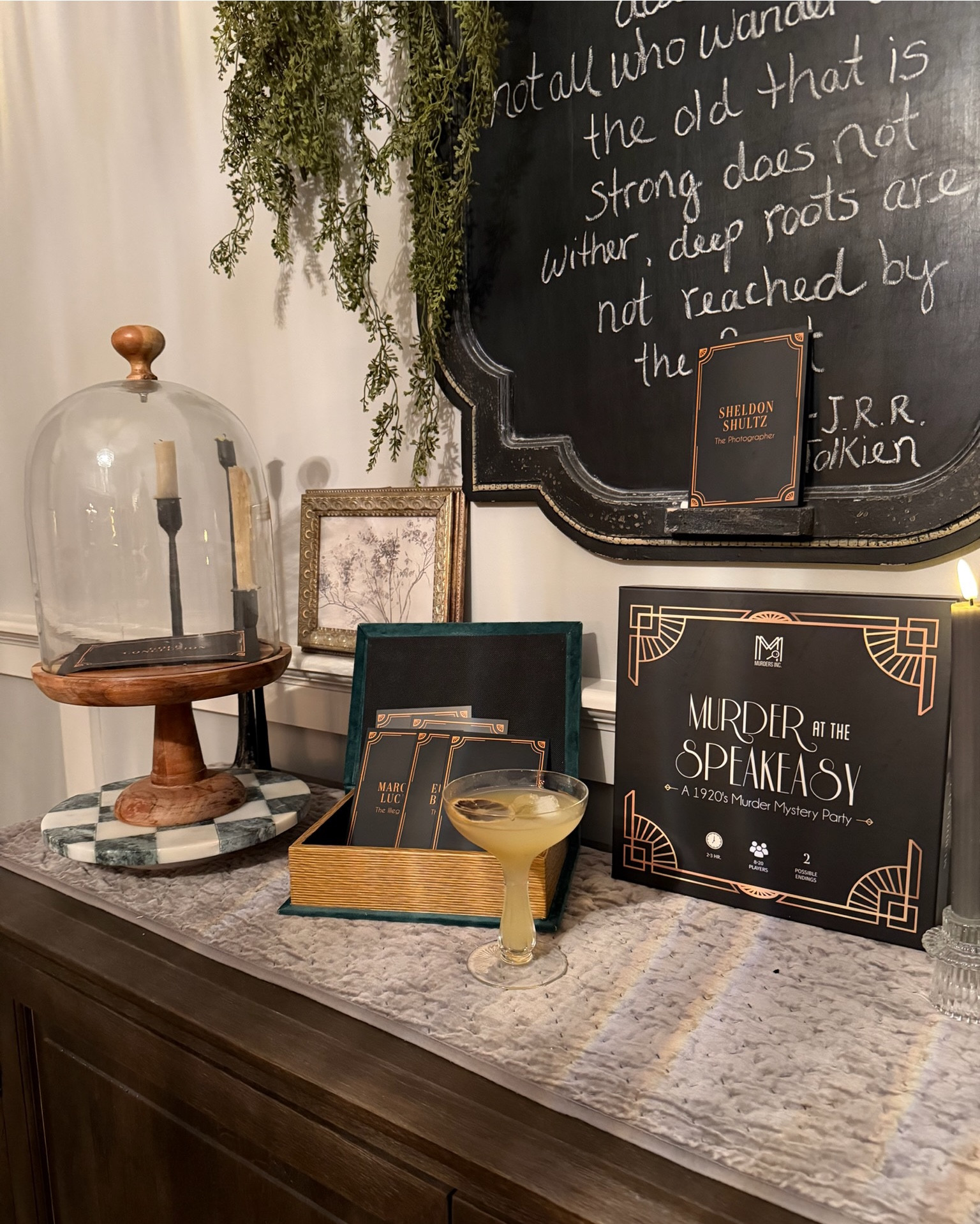 Murder Mystery Dinner 🕯️🥃✨🔪
Book club things 🖤

#LTKHome #LTKSaleAlert #LTKGiftGuide