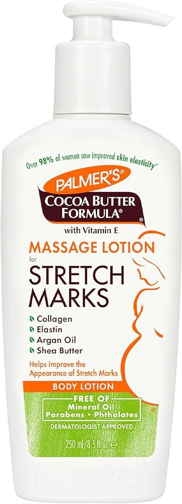 Palmer's Cocoa Butter Formula Massage Lotion for Stretch Marks, Pregnancy Skin Care, Belly Cream ... | Amazon (US)