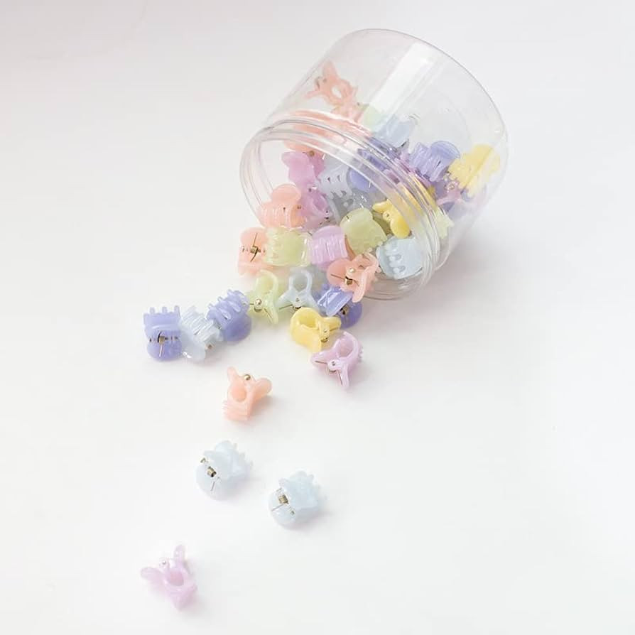 50PCS Mini Hair Claw Clips for Women Girls, Small Hair Clips Little Claw Clips Tiny Acrylic Jaw C... | Amazon (US)