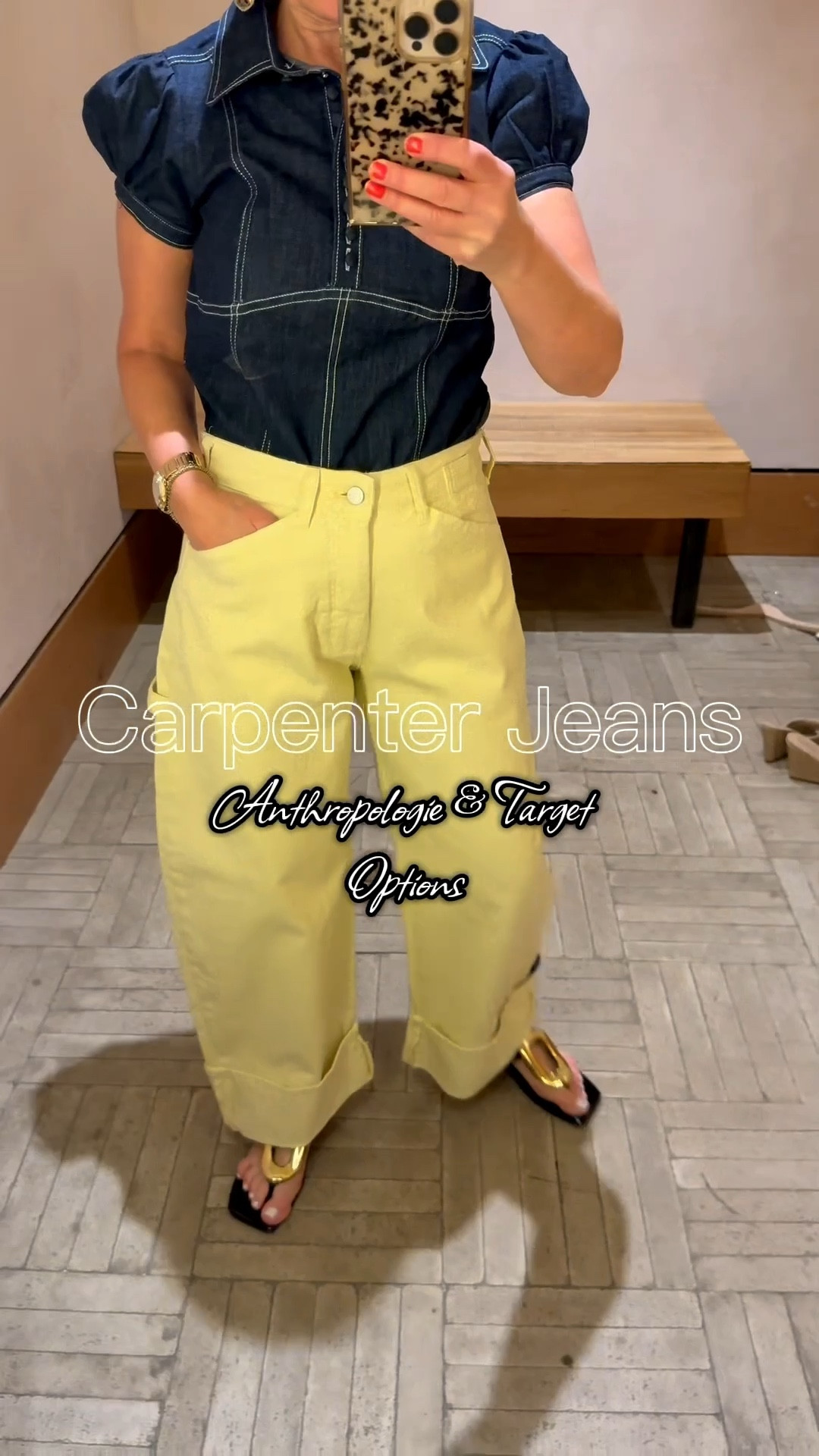 Carpenter jeans. Both Anthropologie and target orions are so good. Living this trend even as a petite girl. Size 25 and
And XS

#LTKPetite #LTKgrwm