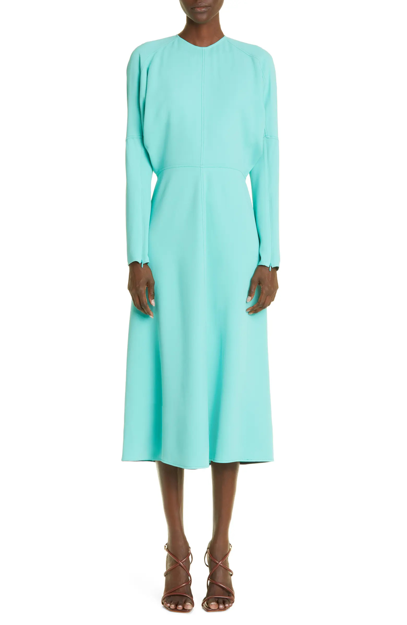 Dolman Sleeve Cady Midi Dress | Nordstrom