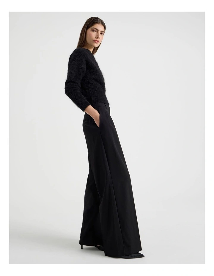 BlaqDouble Pleat Wide Pants in Black | Myer