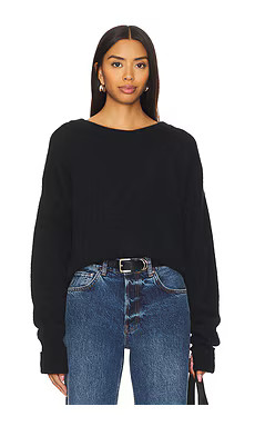 American Vintage Vitow Pullover in Noir from Revolve.com | Revolve Clothing (Global)