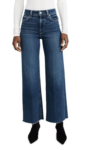 PAIGE Women's Anessa 31" Jeans with Raw Hem, Arpeggio, Blue, 31 | Amazon (US)