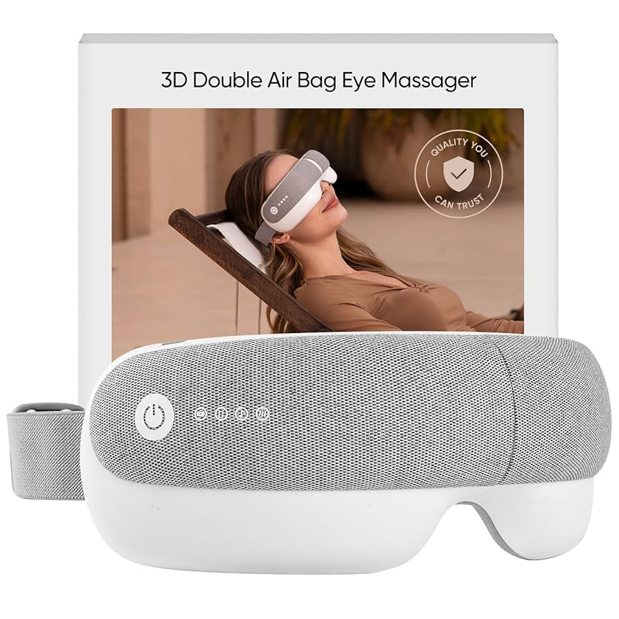 Freed Mind 3 Eye Massager & Bluetooth Heat Sleep mask,Parents Gift Sets |with Suede Storage Bag | Migraine Relief,Relaxation,Bedtime Stress Relief | White Noise,3D airbag kneading| Smart Head Massager | Amazon (US)