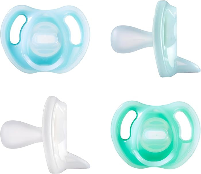 Tommee Tippee Ultra-Light Silicone Pacifier, 0-6 Months, Symmetrical One-Piece Design, BPA-Free S... | Amazon (US)