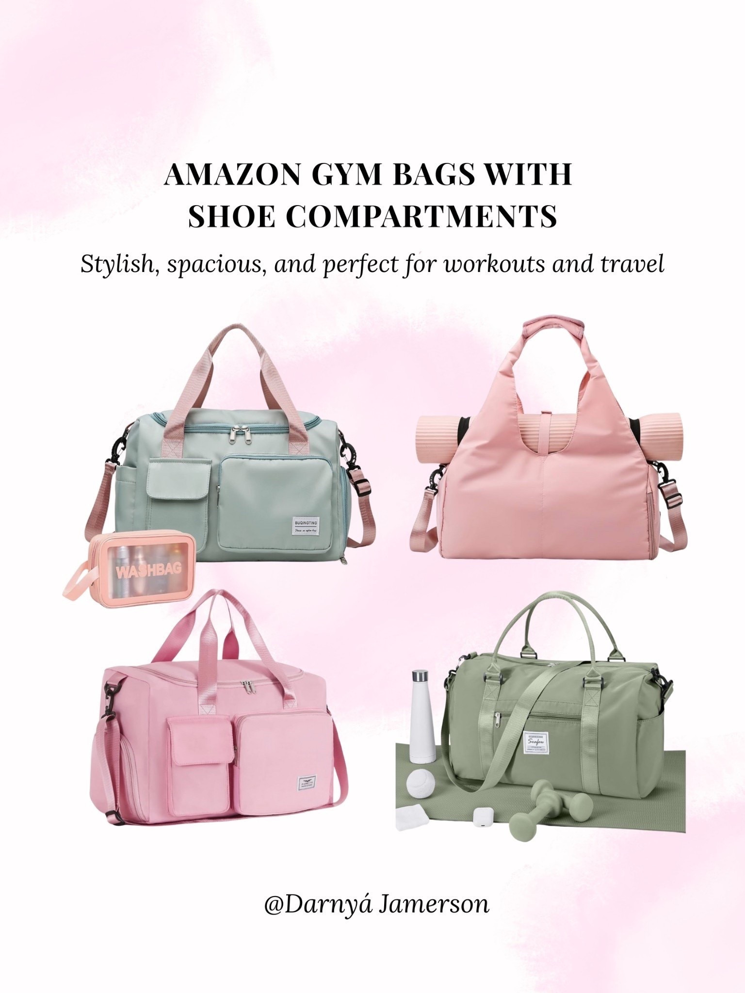 Gym girlies! A bag with a shoe compartment is an absolute must-have  

Grab yours now from Amazon 👇🏾

#LTKTravel #LTKActive #LTKFindsUnder50