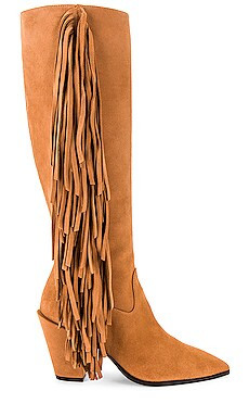 Stuart Weitzman Kenley Fringe Boot in Tan from Revolve.com | Revolve Clothing (Global)