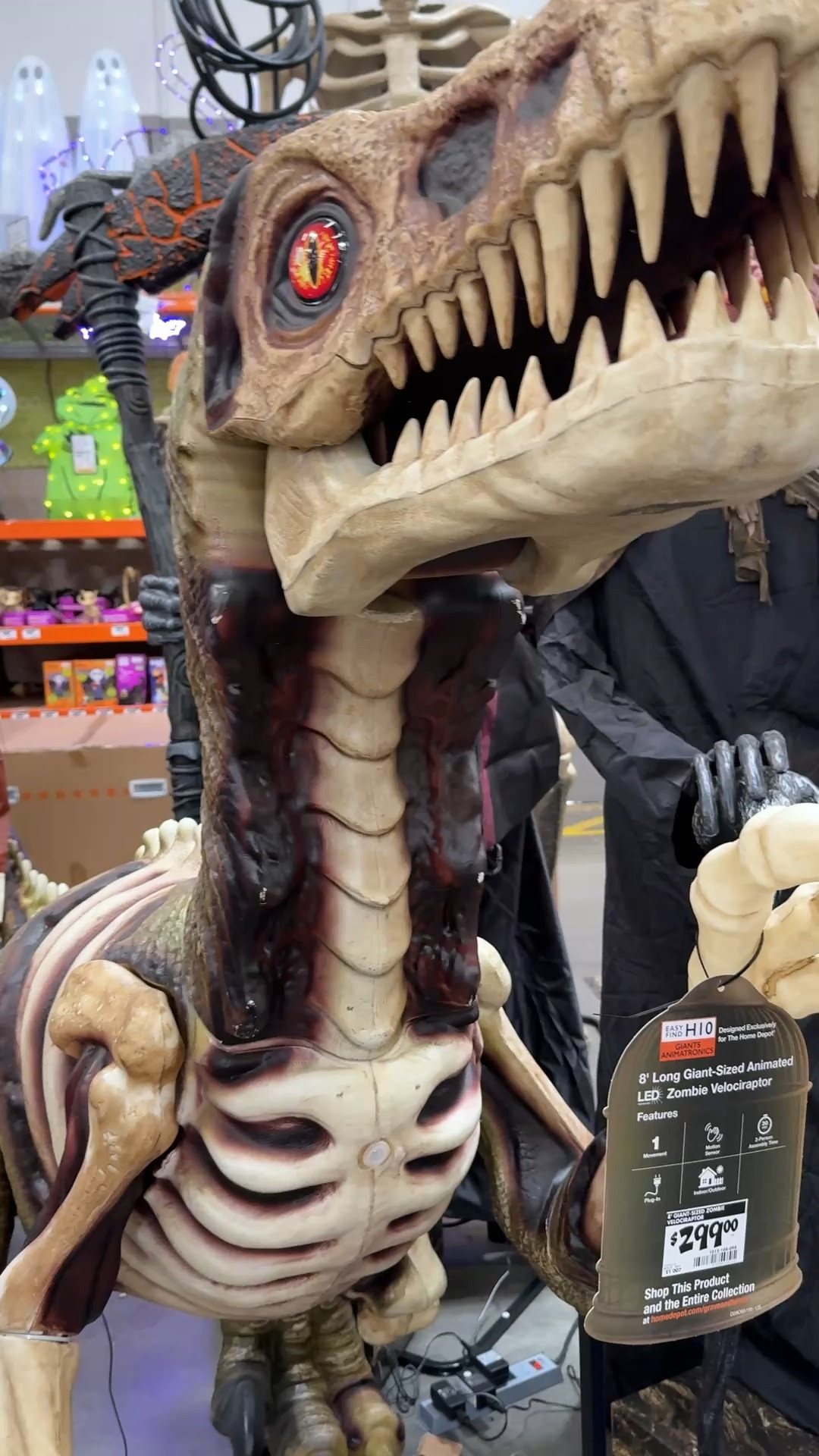 8 FT Long Grave & Bones Giant-Sized Animated LED Zombie Velociraptor from Home Depot 👻

#halloween #homedepot #velociraptor

#LTKSeasonal #LTKdayinmylife #LTKHome
