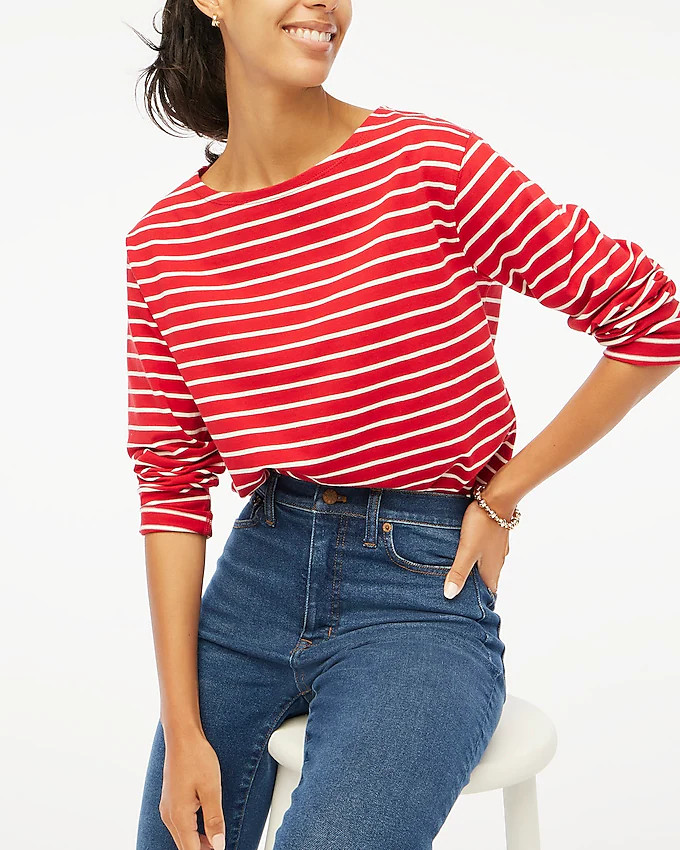 Striped boatneck tee | J.Crew Factory