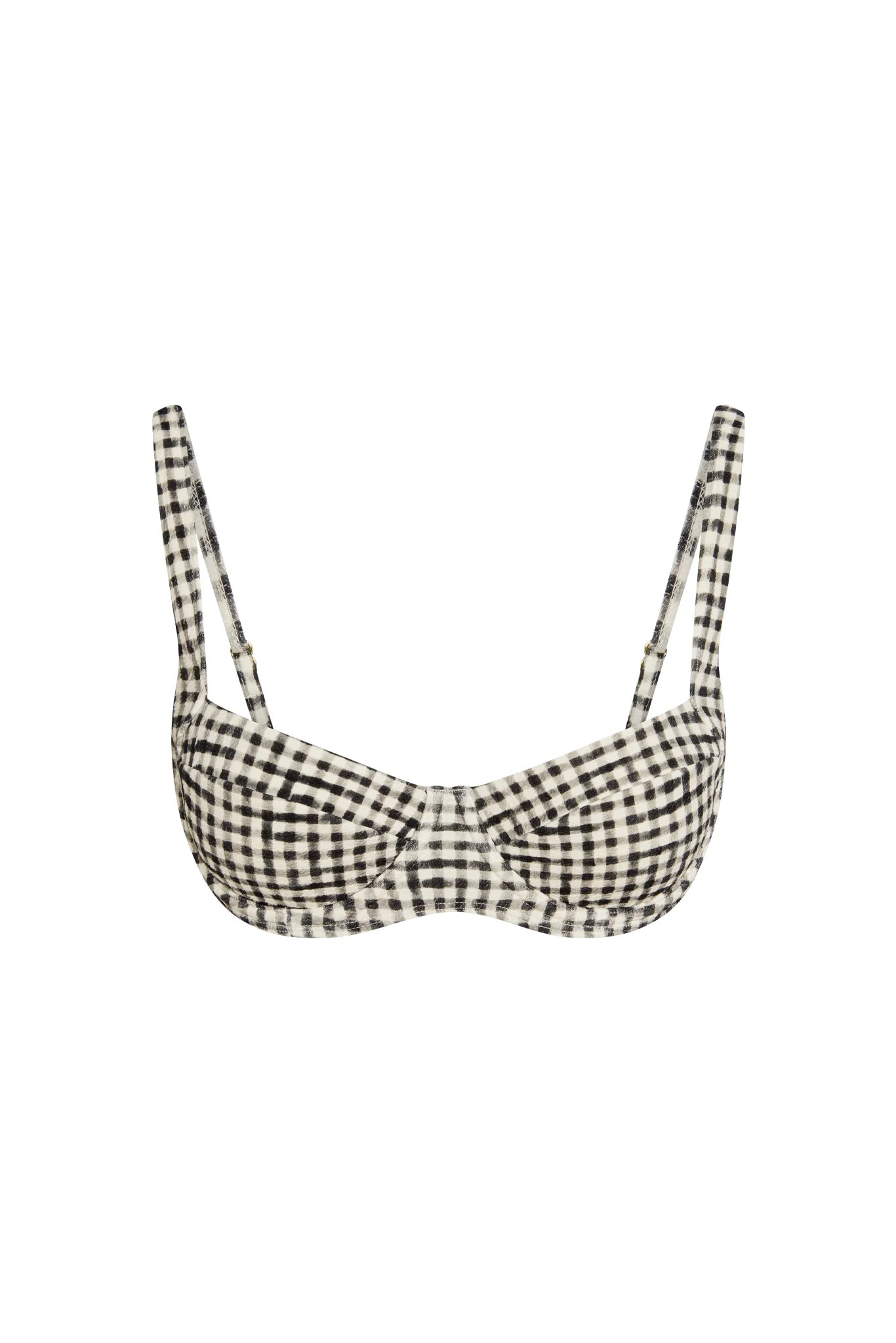 Sorrento Top - Black Gingham | Monday Swimwear