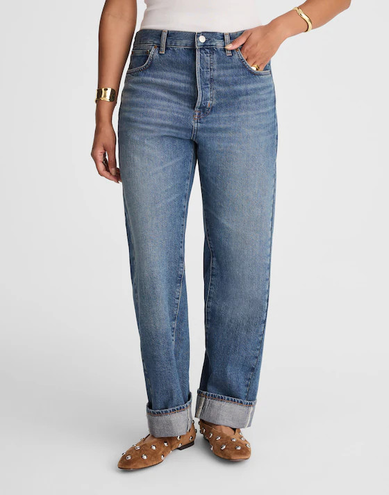 The Curvy Pieced Barrel-Leg Jean | Madewell