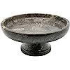 Creative Home Charcoal Marble Fruit Bowl on Pedestal, 10" x 10", Dark Gray | Amazon (US)
