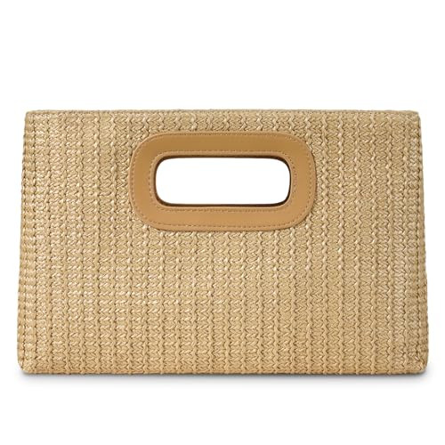 Top Handle Clutch Handbags for Women, Evening Handbag Shoulder Crossbody Purse with Gold Chain | Amazon (US)