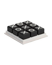 Wood And Metal Tic Tac Toe Set | TJ Maxx