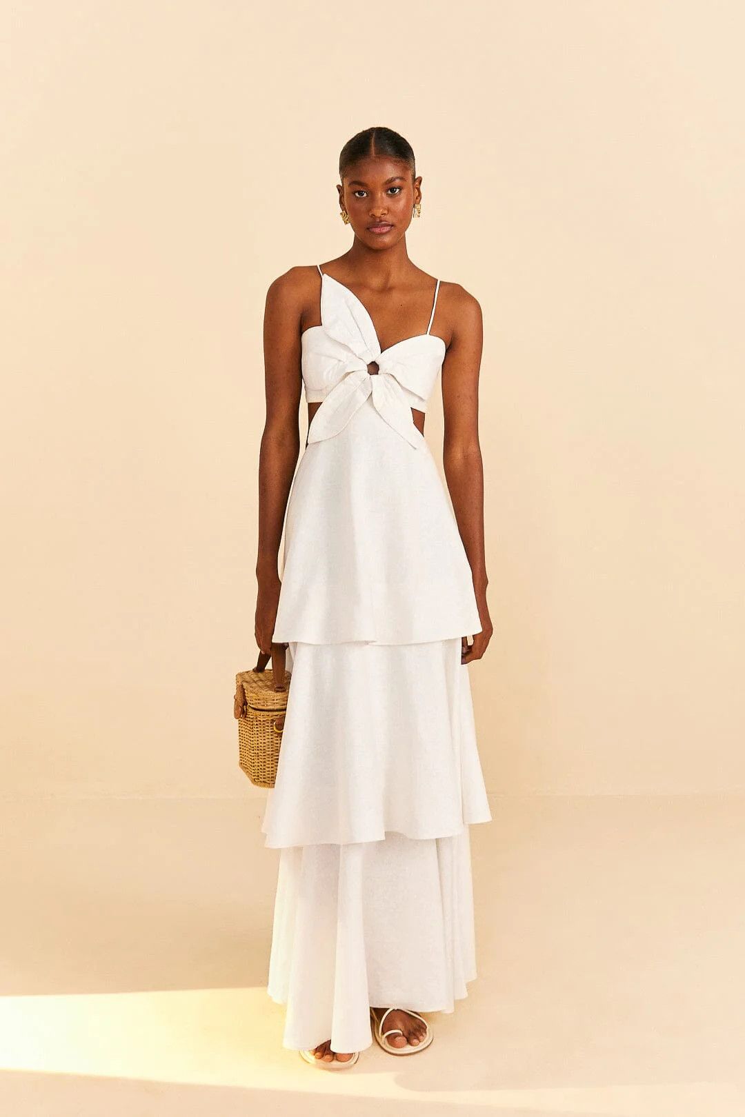 Off-White Flower Maxi Dress | FarmRio