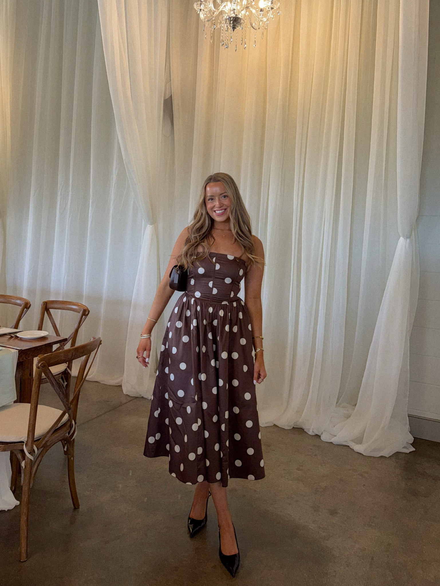 Wedding guest look🤎 

#LTKgrwm #LTKootd #LTKWedding