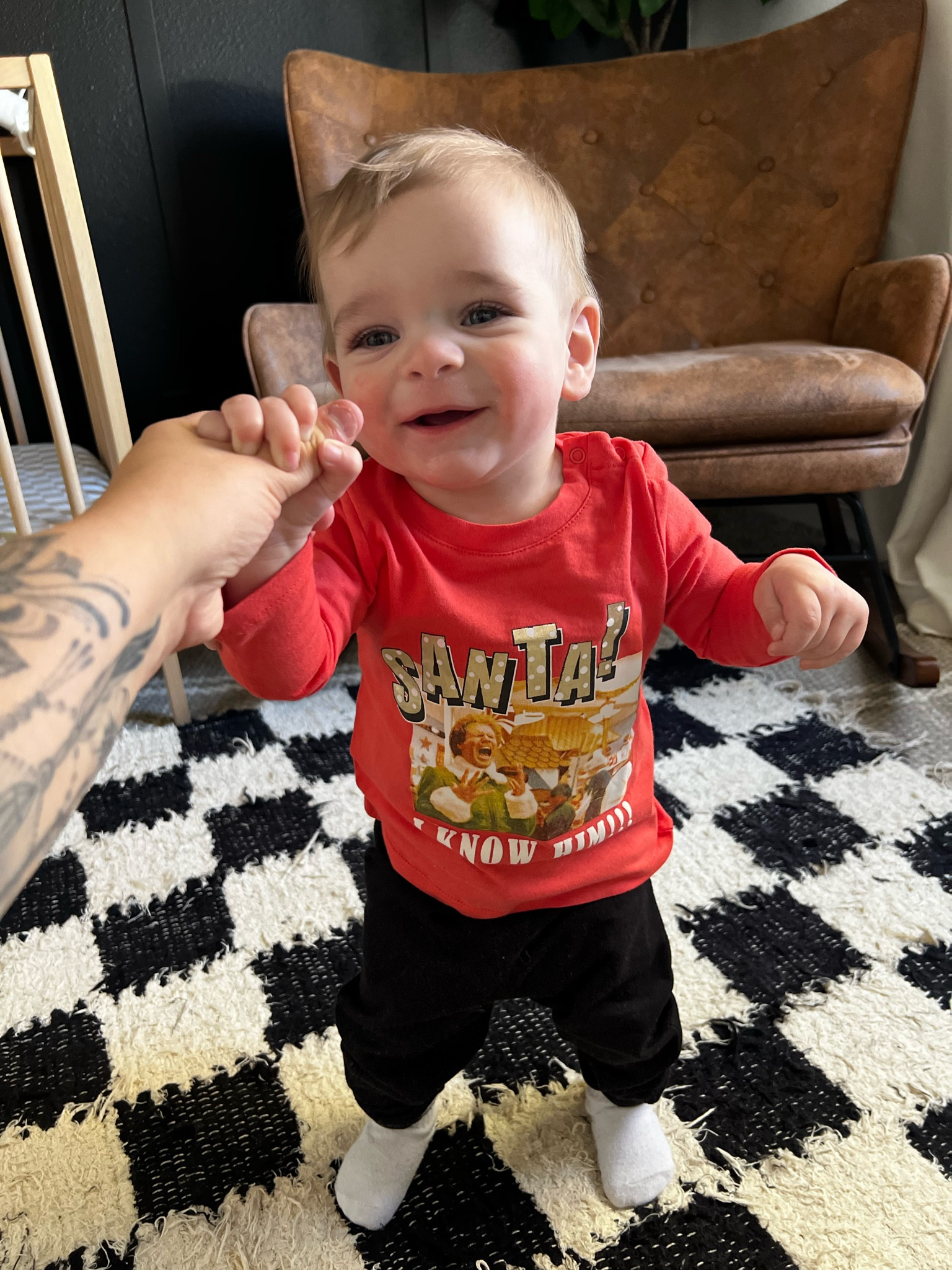 Santa! I know him!! Baby infant shirt from elf the movie! ❤️

#LTKSeasonal #LTKkids #LTKbaby