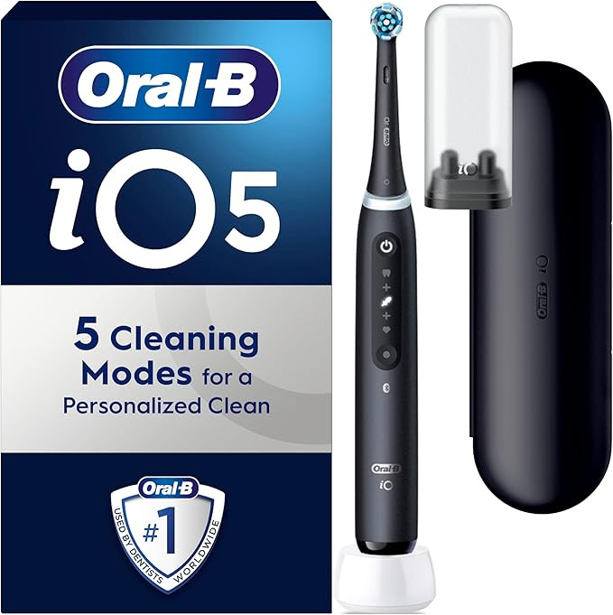 Oral-B iO5 Electric Toothbrushes For Adults, 1 Toothbrush Head & Travel Case, 5 Modes With Teeth ... | Amazon (UK)