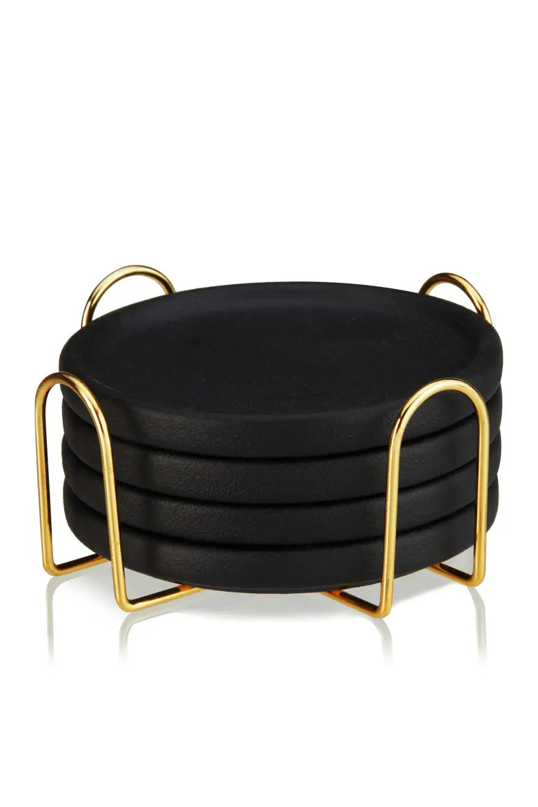 Earthenware Coasters with Stand Set of 4 | Nordstrom | Nordstrom
