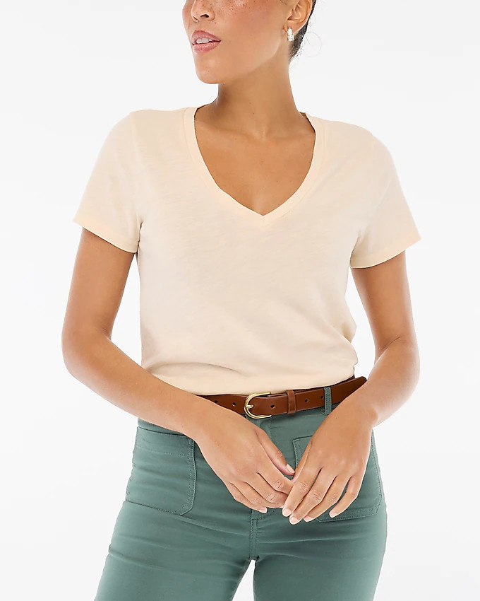 Short-sleeve vintage cotton V-neck tee | J.Crew Factory