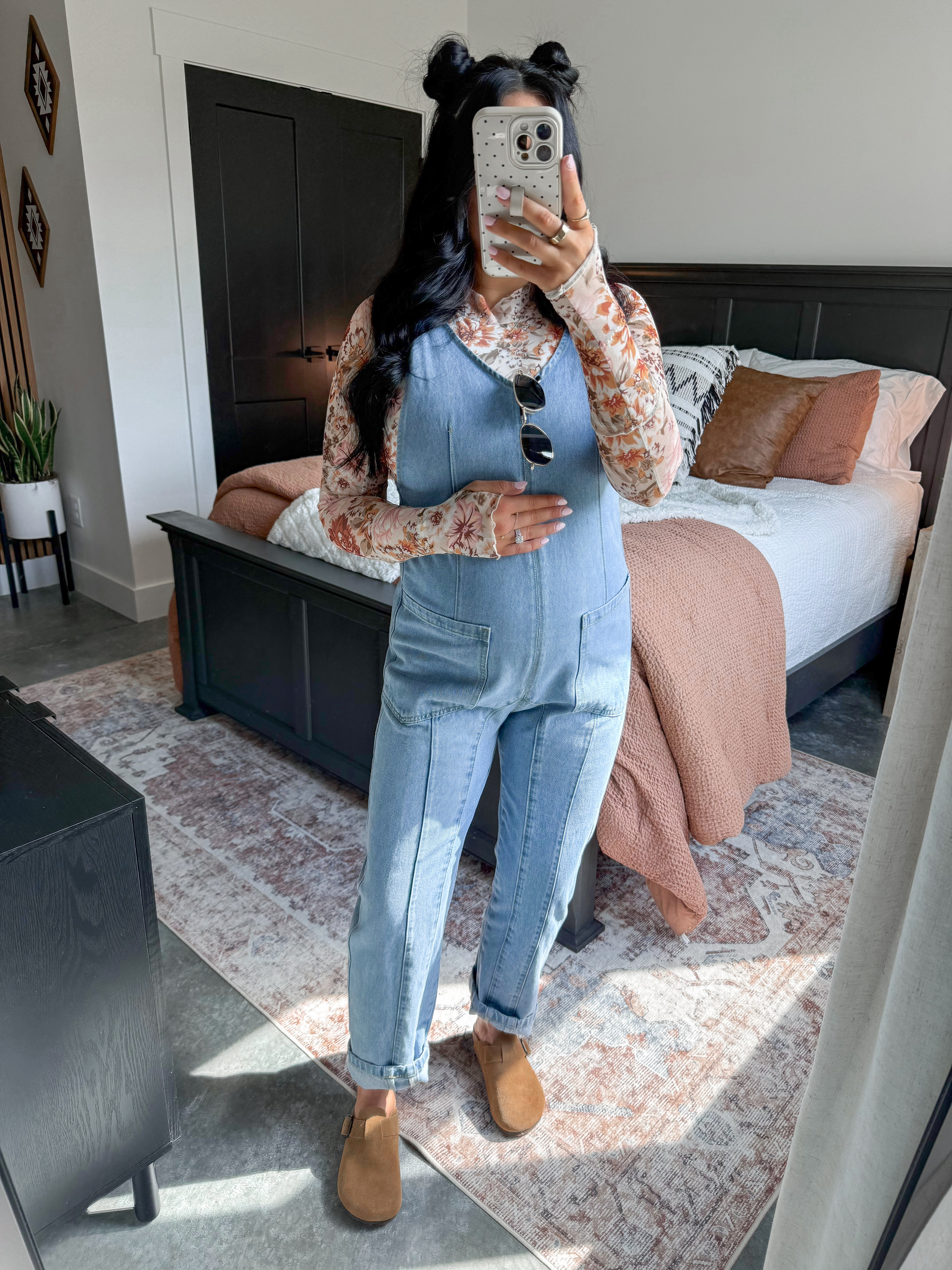 Casual Bump Friendly Spring Outfit 🌸

Top - small
Bralette - medium
Denim Jumpsuit - small (light blue) - I had this jumpsuit from pre-pregnancy and while it does still fit, I could easily go up one size for more room (currently 29 weeks pregnant)

*I also linked another denim jumpsuit option that is fully stocked!

casual spring outfit | spring outfit ideas for women | third trimester outfit ideas for women spring | clogs outfit ideas | spring transition outfits for women | spring style inspo | floral mesh top and denim jumpsuit outfit | casual outfit ideas for women | amazon fashion for spring | bump friendly outfit ideas 

 

 #LTKootd #LTKBump