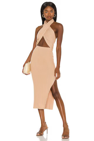 Camila Coelho Lyon Skirt in Tan from Revolve.com | Revolve Clothing (Global)