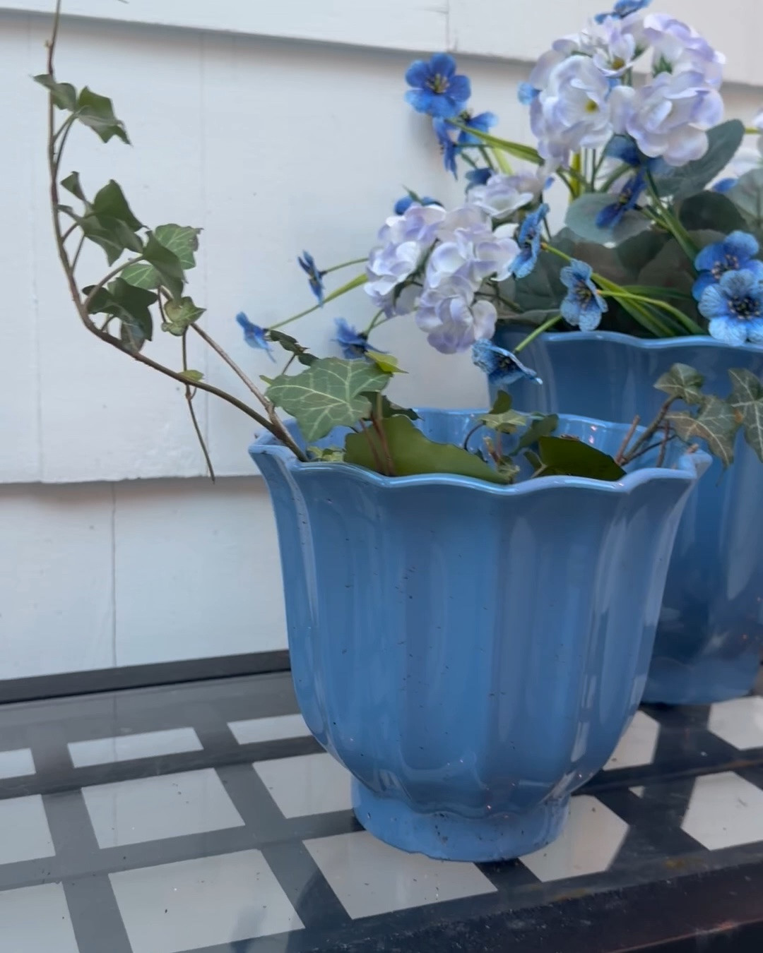 This planter shape is so on trend this year! 
      I love the vertical ribbed detailing- it reminds me of a flower petal. It also looks like the ‘PRIMROSE VASE’ from Serena & Lily (tagged below!!)

It’s giving abstract coastal vibes & Im here for it!   Both planter sizes are actually quite large & deep- I was happily surprised! 

These lightweight plastic planters give you the designer LOOK at a great VALUE! 
Arrange some artificial florals inside the planters for nonstop beautiful color year-round! 👍🏼

#LTKSeasonal #LTKHome #LTKSaleAlert