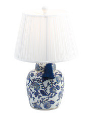 24in Chinoiserie Ceramic Table Lamp | Bedroom | Marshalls | Marshalls