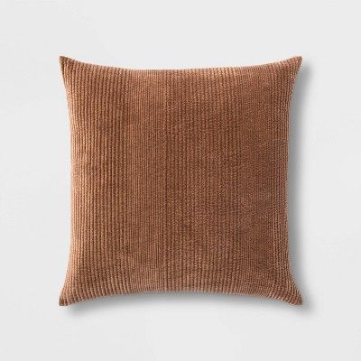 Quilted Washed Velvet Oversize Square Pillow - Threshold™ | Target