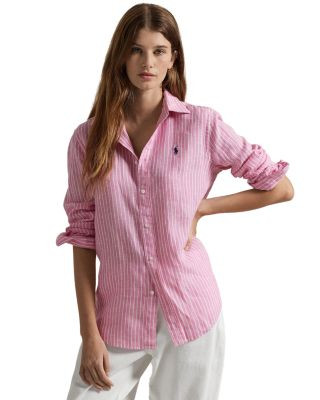 Classic Fit Striped Linen Shirt | Bloomingdale's (US)