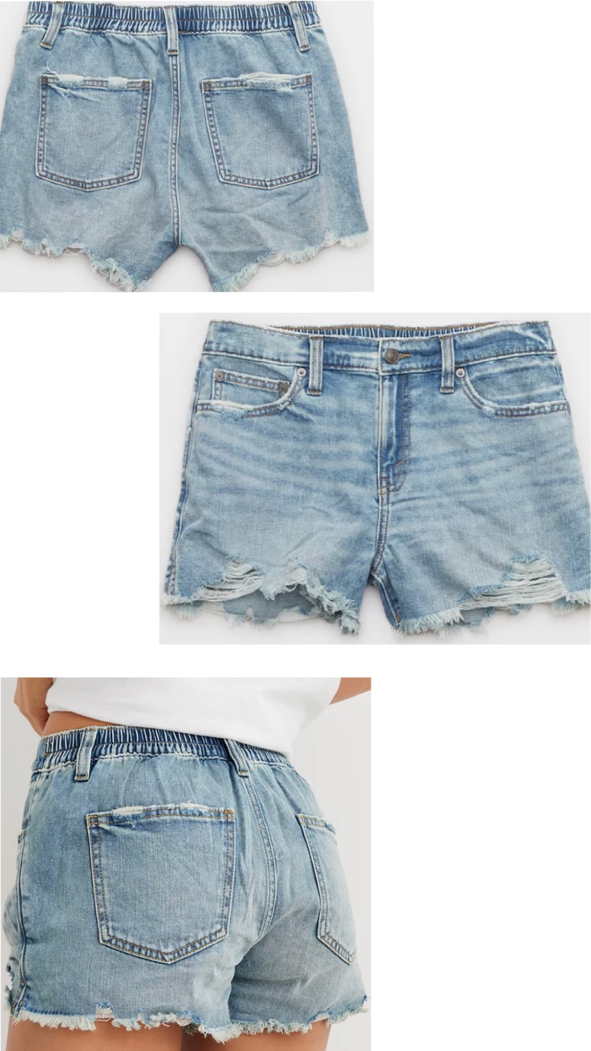 The BEST denim shorts for summer and festivals because they have an ELASTIC WAIST 🤯😭😍  #denim #denimshorts #LTKit

#LTKFestival #LTKstyletip #LTKsalealert