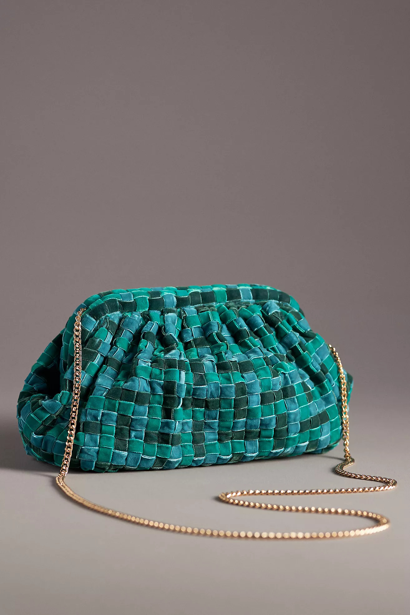 Velvet Woven Clutch | Anthropologie (US)