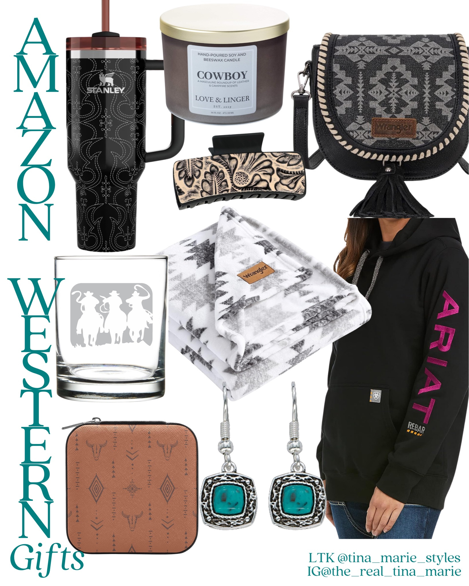 Western gifts that will be loved! How bout that Stanley 😍 So unique! 🤎

#WesternGifts #WesternFashion #turquoise #Western

#LTKFindsUnder100 #LTKGiftGuide #LTKItBag