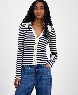 Women's Striped Cardigan | Macy's