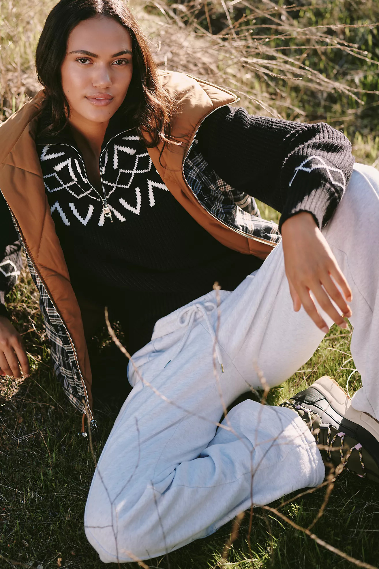 Varley Sigrid Fairisle Half-Zip Sweater | Anthropologie (US)