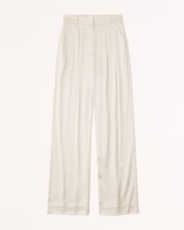 A&F Sloane Tailored Satin Pant | Abercrombie & Fitch (UK)
