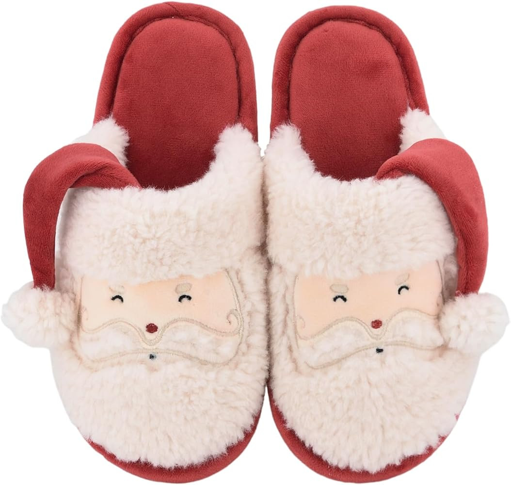 XIXITIAO Christmas Slippers Memory Foam Slippers for Women Warm House Slippers for Woman Cozy Fuz... | Amazon (US)