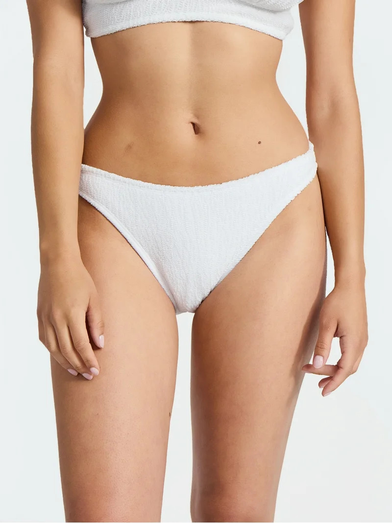No Boundaries Crinkle Bikini Bottoms, Women’s | Walmart (US)