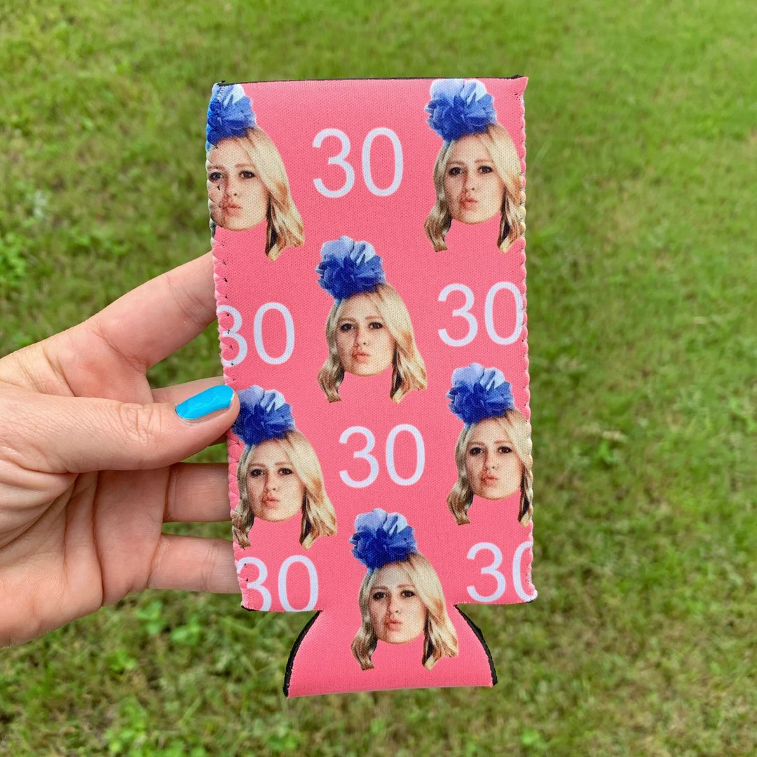 Personalized Insulated Can cooler, custom picture can cooler, funny birthday favors, 40th birthday,  | Etsy (US)