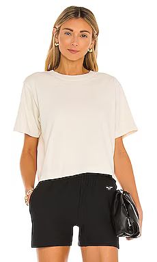 Richer Poorer Relaxed SS Crop Tee in Bone from Revolve.com | Revolve Clothing (Global)