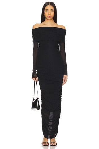 Off The Shoulder Dress in Black | Revolve Clothing (Global)